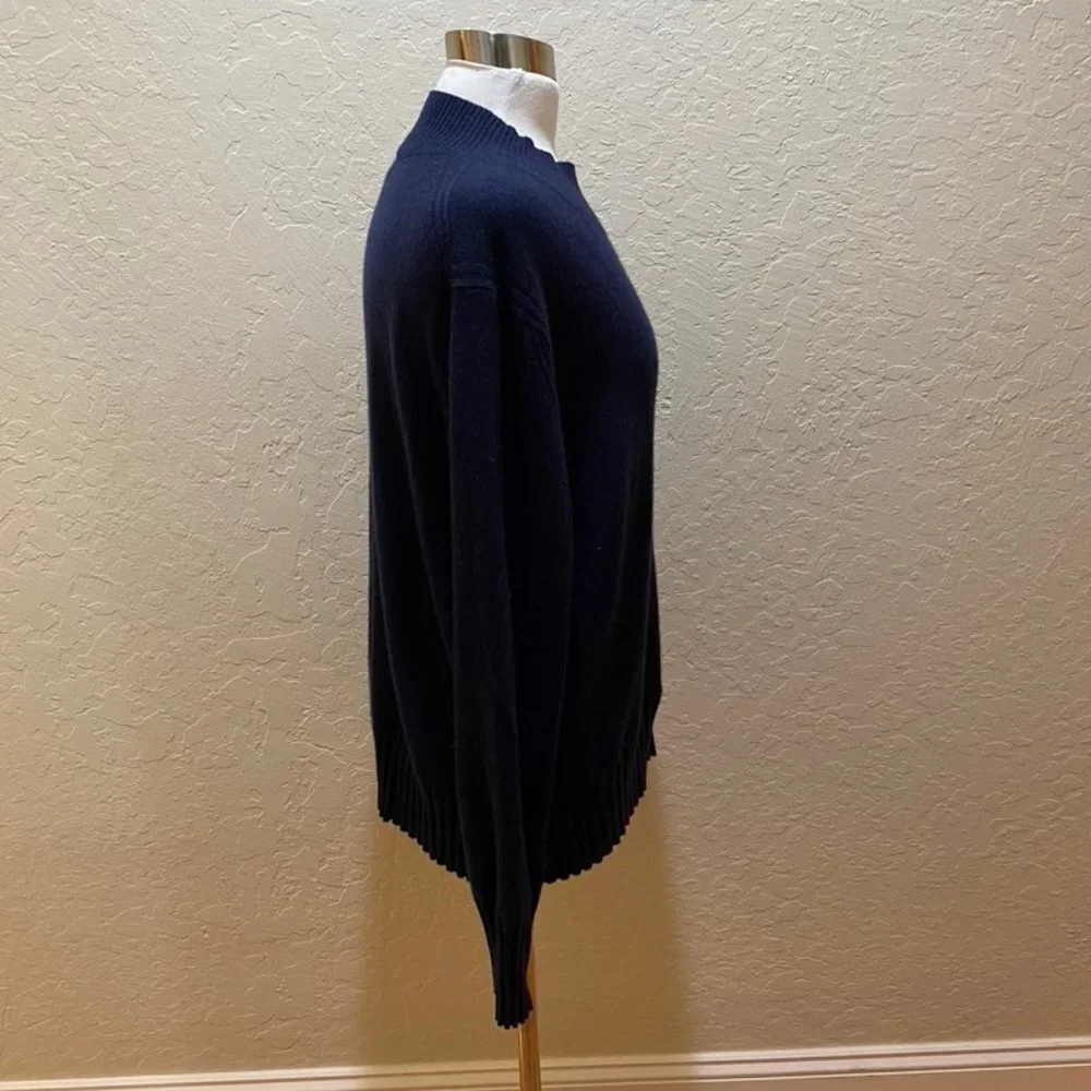 J Crew Navy cashmere mock turtleneck Size XXL